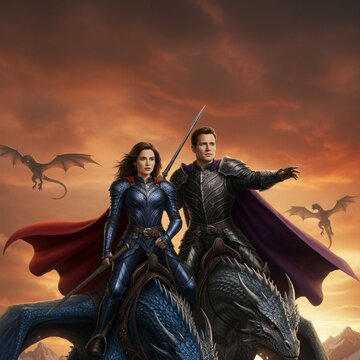 Dragon Rider Fantasy Adventure AI Portrait transformation