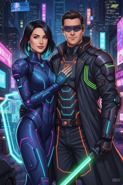 Neon Cyberpunk Manga - AI Portrait Transformation