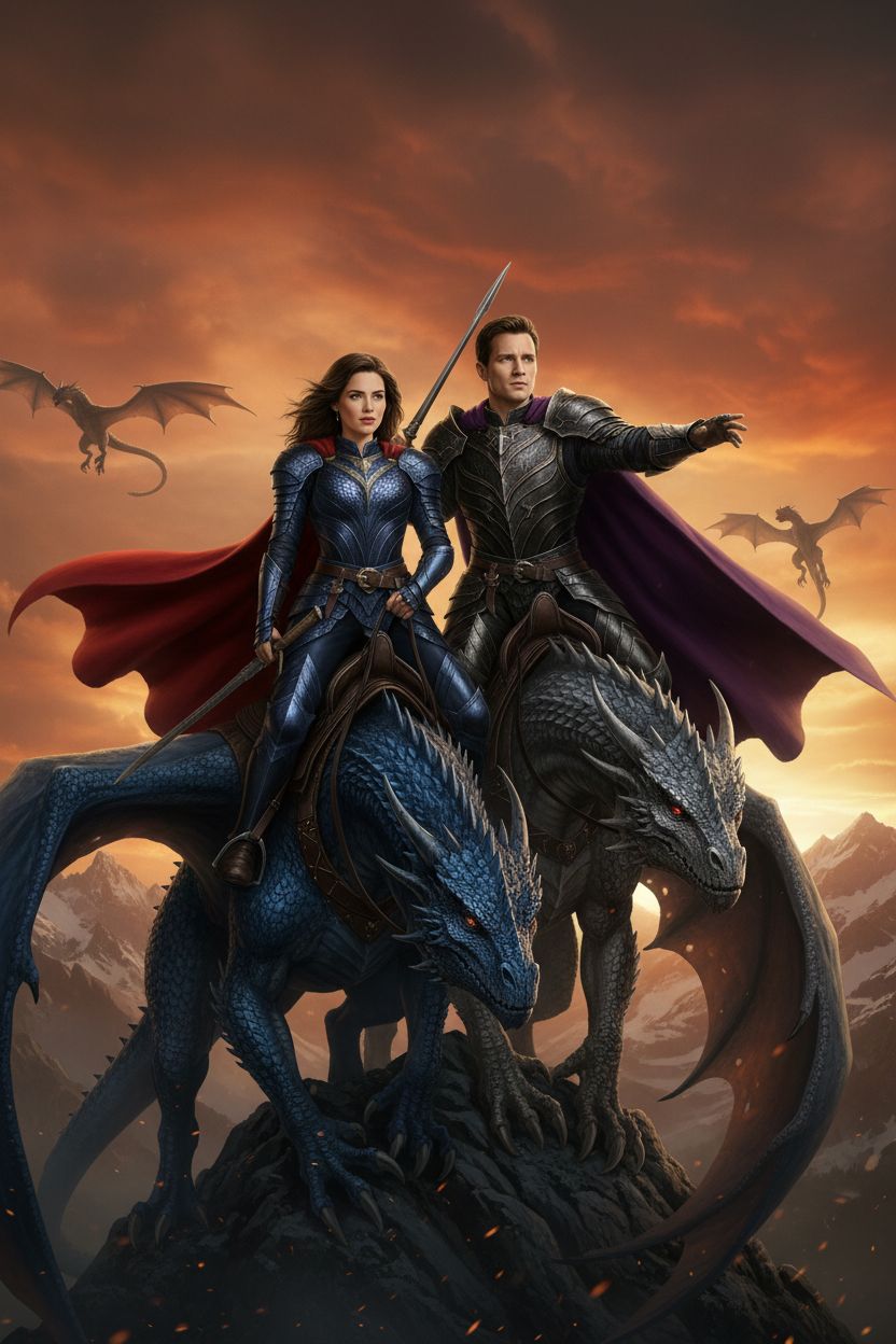 Dragon Rider Fantasy Adventure AI Portrait transformation