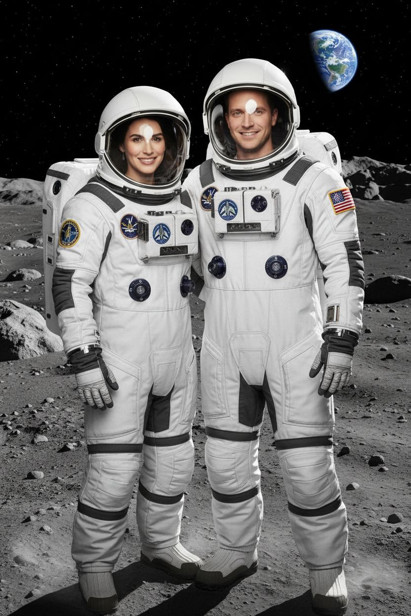 Astronaut Career Occupation AI Portrait transformation