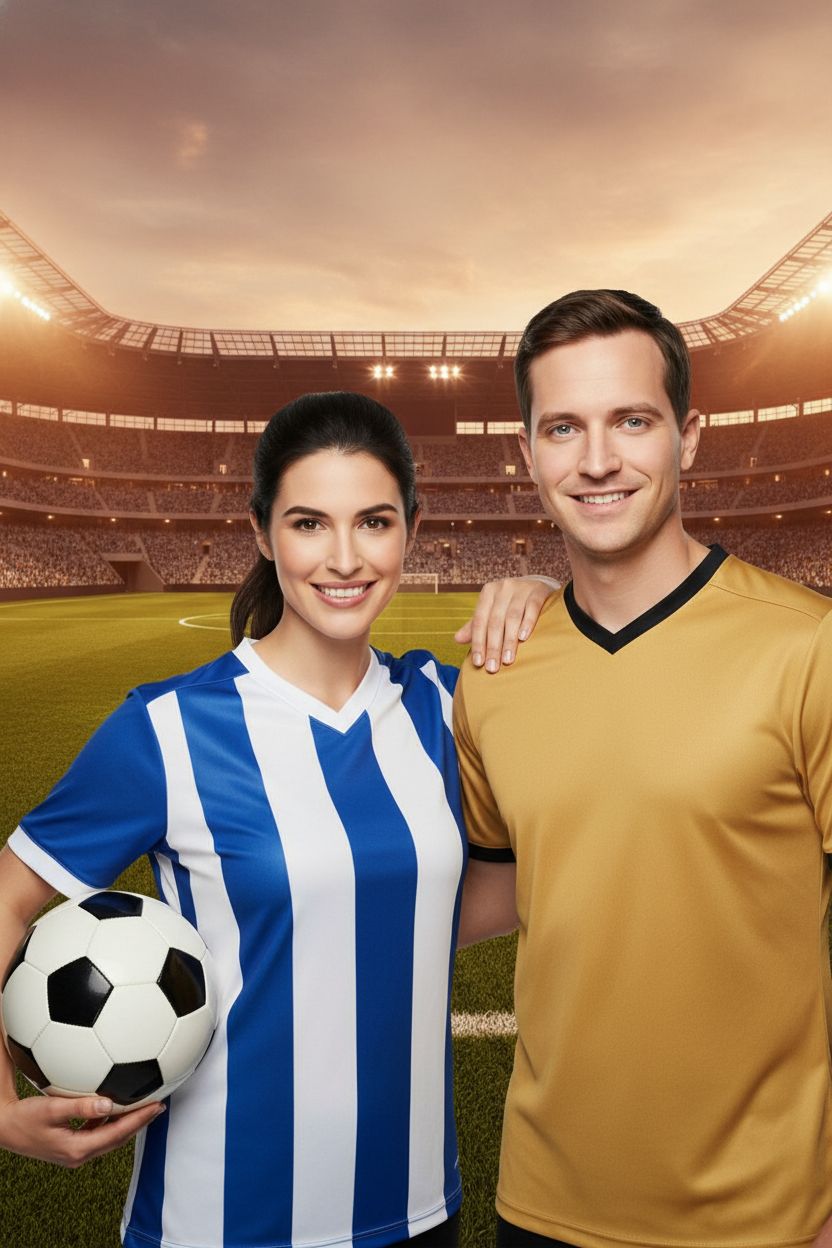 Soccer Sports Trading Card AI Portrait transformation