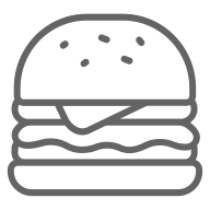 Line image of a restaurant.