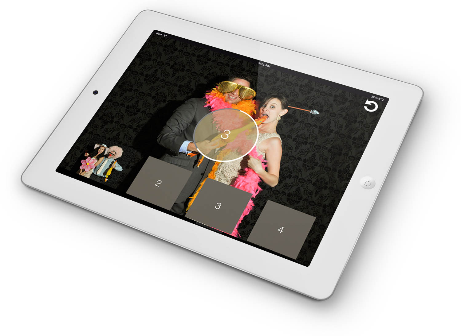 LumaBooth photo boothapp on iPad